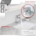 thumbnail image 3 of Stylish Sabana Ht 7" Single Handle Polished Chrome Bathroom Faucet B-109C, 3 of 11