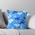 thumbnail image 6 of Ryan; Soft Baby Blue Flowers Throw Pillow with Gentle Floral Design, Ideal for Nurseries, Bedrooms, and Serene Home Environments, 6 of 7