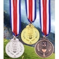 thumbnail image 1 of 3 Pcs Medals Gold Silver Bronze Medals Basketball Medals Sports Medal Competition Medals Party Favors, 1 of 1