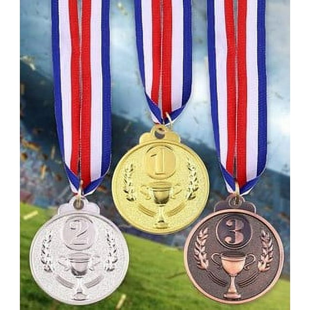 3 Pcs Medals Gold Silver Bronze Medals Basketball Medals Sports Medal Competition Medals Party Favors