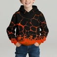 thumbnail image 2 of CYRBOKO Boys Graphic Hoodies, Fall Casual Thermal Long Sleeve Winter Sweatshirts Orange Size 9-10 T, 2 of 7