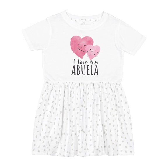 Inktastic I Love My Abuela Girls Toddler Dress