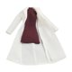 thumbnail image 1 of Ropa de muñeca miniatura, abrigo largo , elegante colección, mini vestido sin mangas para figura 1:12 para figura de acción de mujer de, 1 of 9