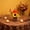 113#Multicolor, variant on Thanksgiving Maple Leaf and Pumpkin Mini Potted Plant, 5.5 x 5.1-Inch Artificial Fall Greenery for Desktop and Indoor Table Decor