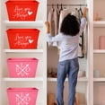 thumbnail image 7 of (2) Valentine's Day Rectangular Bins 12x8.5x7 in for Home Kitchen Cabinet Storage Organizer Vegetable Candies Cookies Holiday Goodies Basket Party Decor Gift Containers Set (Assortment May Vary), 7 of 7