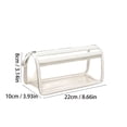 thumbnail image 3 of Large Capacity Pencil Case, Pencil Pouch with Double Zipper for Office Supplies, Stationery Organizer Case, Oxford Cloth Pencil Bag for Students, White, 3 of 6