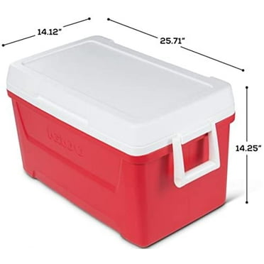 CRM-Igloo 48 qt. Laguna Ice Chest Cooler - Red