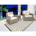 Green Decore "Nirvana" Outdoor/Reversible Eco Plastic Rug, For Patios