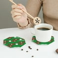 thumbnail image 6 of Bingfone Vintage Cute Santa Leather Drinks Coasters With Set Of 6,Suitable For Home Kitchen,Coffee Cup Coasters Home Gift, 6 of 9