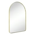 thumbnail image 2 of Metal Frame Arched Wall Mirror 24x36" Gold Bathroom Vanity Mirror, 2 of 6