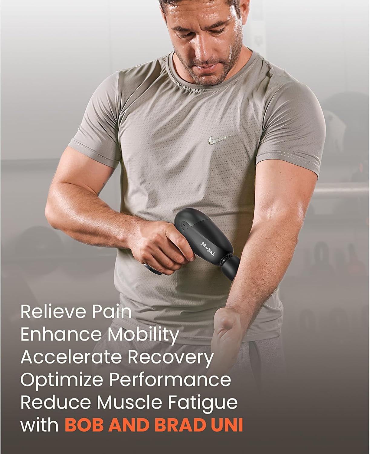 Bob & Brad UNI Mini Massage Gun, Deep Tissue Muscle Percussion Massage Gun for Athletes/Travel/Home