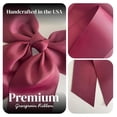 thumbnail image 4 of ClassExceed Signature Long Tail Grosgrain Bow – Handmade in USA Hair Accessory for Girls & Women – Elegant Everyday Hair Bow – Maroon – Perfect for Spring & Easter Outfits, 4 of 4