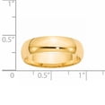 thumbnail image 4 of Primal Gold 14 Karat Yellow Gold 6mm Lightweight Comfort Fit Band Size 6.5, 4 of 6
