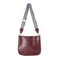 thumbnail image 2 of Milaget Sac à Bandoulière Simple pour Femmes, Bretelles Léopard Imperméable Couleur Unie Décontracté Rouge, 2 of 9