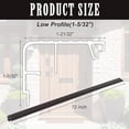 thumbnail image 2 of 72 Inch Fixed Vinyl Sill Cap Residential Door Threshold Cap for Exterior Doors Dark Brown Traditional Trim-to-fit Fixed Vinyl Sill Threshold Replacement for Residential Entry Waterproof, 2 of 8