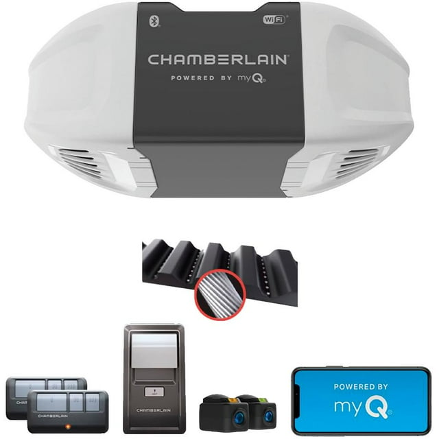 MyQ Smart Garage Opener with Quiet Belt Drive System - 1/2 HP