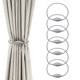 thumbnail image 1 of Uxcell 6 Pcs Sujetadores Magnéticos para Cortinas, Decorativos para Ventanas, Gris Plateado, 1 of 6