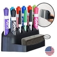 thumbnail image 2 of Storage Theory Marker Holder Holds 11 Markers and 1 Eraser - Peel and Stick - Black 2pk, 2 of 2