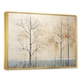 thumbnail image 2 of Designart "Artwork Featuring A Harmonious Beige Tree IV" Landscape Trees Floater Framed Wall Art Living Room, 2 of 5