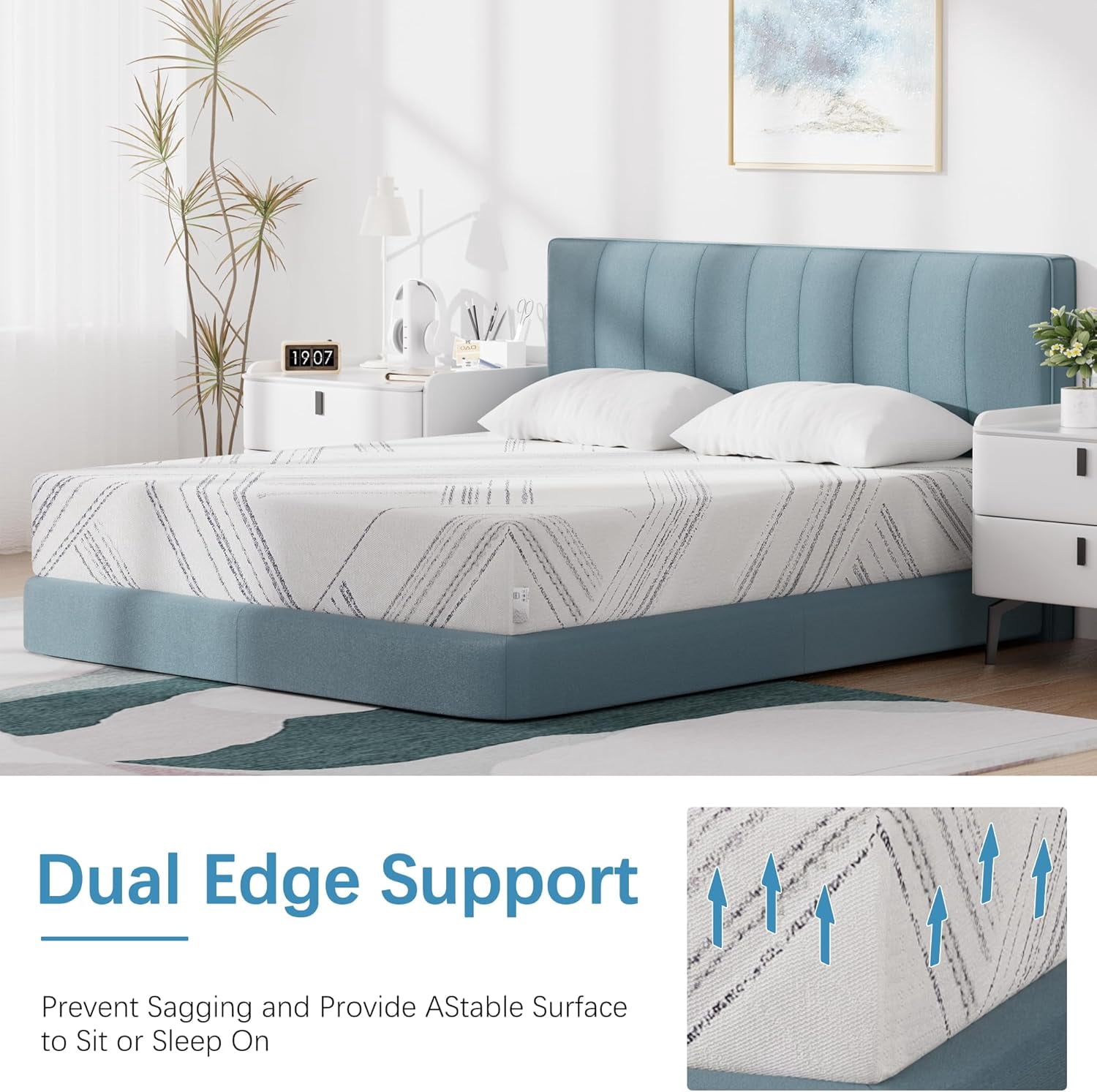 Full Size Mattress 10 inch, Medium Firm Mattresses with Cooling Gel Memory Foam, Removable Washable Cover, Full Mattress in a Box, Pressure Relief & Upgraded Support, Motion Isolation, CertiPUR-US
