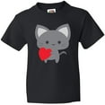 thumbnail image 3 of Inktastic Heart Cat Youth T-Shirt, 3 of 5