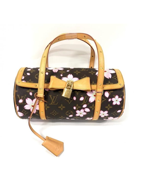 Pre-Owned Louis Vuitton Monogram Cherry Blossom Papillon Handbag M92009 by Takashi Murakami