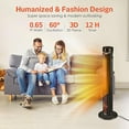 thumbnail image 3 of Airchoice 1500W 36" Ceramic Tower Space Heater, 3 Heat Settings, Adjustable, for 300 sq ft, 3 of 9