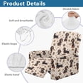 thumbnail image 5 of Kuiaobaty Dachshund Paws Print Recliner Couch Cover Breathable Lazy Boy Chair Cover with Side Pocket Stretch Reclining Sofa Slipcover Washable Reclining Slipcover for Pets, 5 of 8