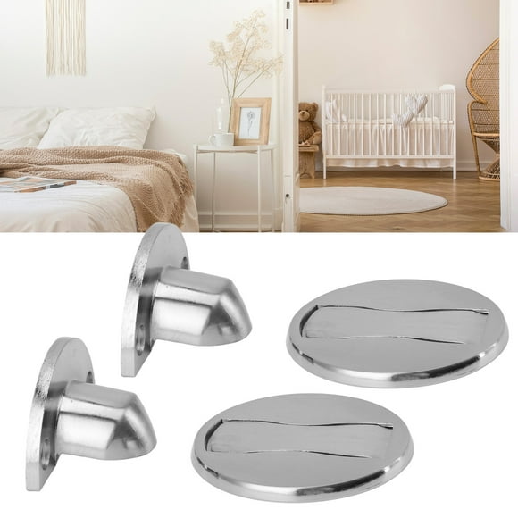 Floor Door Stops, Simple Stylish 2 Pieces Rustproof Floor Door Stopper for 3 To 20mm Gaps