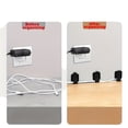 thumbnail image 4 of Cable Management Kit with Reusable Hook and Loop Ties and Self Adhesive Wire Clips, Desktop Cord Organizer for Home Office Computer and Data Cables Black, 4 of 4