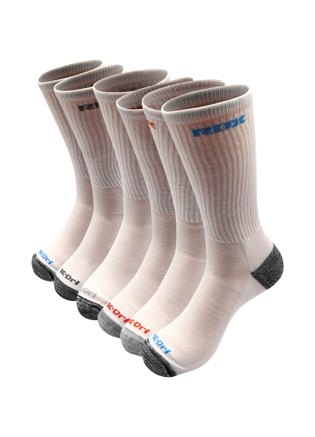 RBX Active Men's Everyday XDri Crew Socks 6Pack