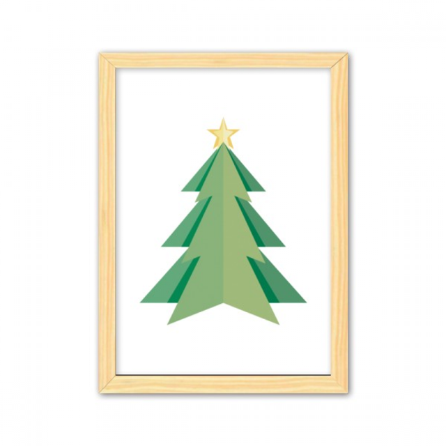 Abstract Christmas Tree patron de origami Cuadro de madera decorativa marco de casa A4