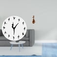 thumbnail image 2 of Reloj De Pared De Bailarina, Estatua De Bailarina De Ballet, Reloj Silencioso, Escultura Decorativa Encantadora Para Cocina, Oficina, Hogar, Dormitorio, Estantería., 2 of 8
