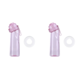 thumbnail image 1 of Botella Bebida 650 ML Con Sabor A Pajita para Acampar Senderismo Pesca (Rosa), 1 of 2