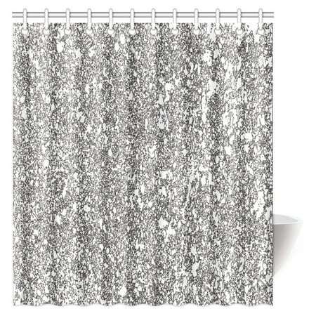 Pop Abstract Black White Bathroom Shower Curtain 66x72 Inch