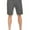 Charcoal, variant on Men's Heavyweight Cotton Fleece Lining Workout Shorts XL, Black