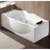 thumbnail image 3 of EAGO AM189ETL-L 6 ft Left Drain Acrylic White Whirlpool Bathtub w Fixtures, 3 of 11