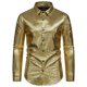 thumbnail image 1 of Blusa y camisa de manga larga con cuello vuelto para hombre, blusa informal de manga larga con botones y cuello vuelto, blusa para hombre, 1 of 8