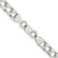 thumbnail image 3 of 925 Sterling Silver Curb Chain Styles Necklace 6.25 mm Flat Open 22 inch, 3 of 4