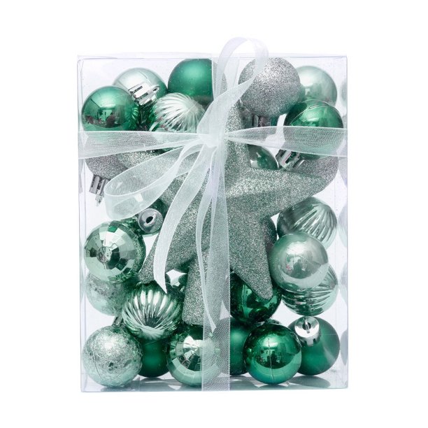 CHAO (Verde Menta) 30 PCS Adornos Navideños Colgantes Adornos para Árboles de Navidad Decoraciones para Adornos de Estrellas Adornos Navideños Decoraciones para Fiestas de Navidad y Año Nuevo