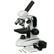 AmScope 40X-1000X Cordless LED Metal Frame C&F Compound Microscope w Top & Bottom Lights New