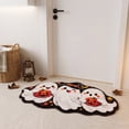 thumbnail image 6 of Yhmxh Cute Halloween Bath Mat, Spider Web & Ghost Doormat, Soft Fluffy Non Slip Absorbent Plush Area Rugs, Black White Spooky Decorative Floor Mat for Bathroom Front Door Bedroom Halloween Home Decor, 6 of 6