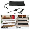 thumbnail image 4 of Heated Snow Melting Mat, Electric Anti- Ice Melting Pad for Outdoor Stairs,Driveway,Walkway & Deck, Connectable Winter Heating Mat for Snow Removal on Steps,Sidewalks,Garage Floor(48*10In,1pc), 4 of 5