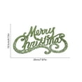 thumbnail image 3 of Merry Christmas Hanging Sign, Glitter Alphabet Decor for Xmas Tree Wreath Fireplace Mantle Decoration(Green), 3 of 6