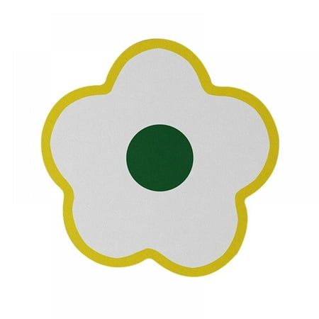 

Double Sided Placemats for Dining Table Flower Shaped Kids Baby Placemats Reusable Place Mats Travel Leather Placemat Mat Portable Food Mat for Toddler and Kids