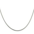thumbnail image 2 of 925 Sterling Silver Rhodium Plated 1.5mm Snake Chain Necklace 16 Inch Chain Necklace for Women and Men, 2 of 2