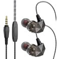 thumbnail image 1 of Auriculares con cable, 3,5 mm, estéreo, bajo, Auriculares con cable, teléfono móvil, tableta, Auriculares internos, negro 1 par tholdsy EL001673-05B, 1 of 2