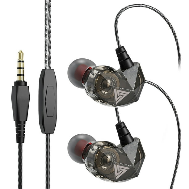 Auriculares con cable de 1 par de 3.5 mm Bass estéreo Auriculares Wired Teléfono móvil Tableta de teléfonos con auriculares In-Ear, negro Guardung EL001673-05B