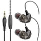thumbnail image 1 of Auriculares con cable de 1 par de 3.5 mm Bass estéreo Auriculares Wired Teléfono móvil Tableta de teléfonos con auriculares In-Ear, negro Guardung EL001673-05B, 1 of 2