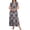Baroque Pattern, variant on Women's Plus Size Maxi Dresses Casual Split Long Sleeveless Dress for Women with Pockets